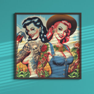 Poster Les agricultrices tatouées