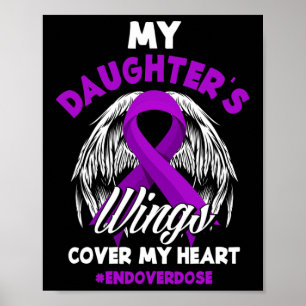 Poster Les ailes de ma fille couvrent ma surdose de fin d