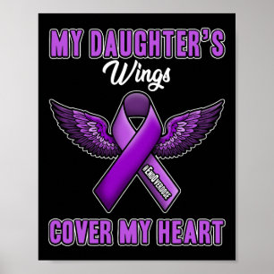 Poster Les ailes de ma fille recouvrent mon cœur, fin sur