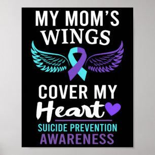 Poster Les ailes de ma mère Couverture Coeur Suicide Sens
