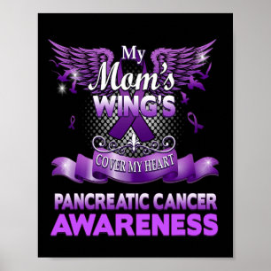 Poster Les ailes de ma mère couvrent mon coeur Cancer pan