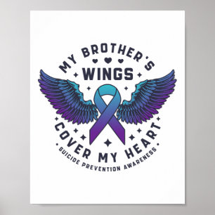 Poster Les ailes de mon frère couvrent mon coeur Suicide