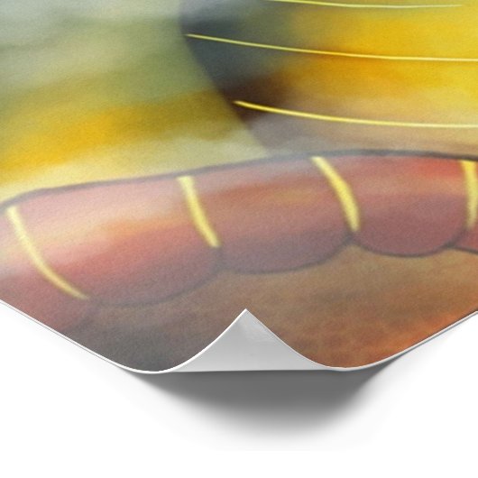 Poster Les ailes périlleuses de la couverture de feu de d (Coin)