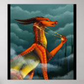 Poster Les ailes périlleuses de la couverture de feu de d (Devant)