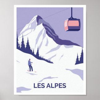 Poster Les Alpes France