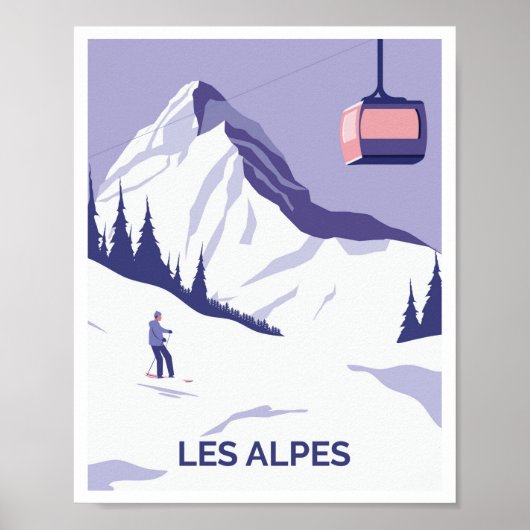 Poster Les Alpes France (Devant)