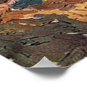 Poster Les Alyscamps de Van Gogh. Paysage d'automne (Coin)