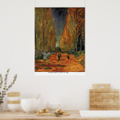 Poster Les Alyscamps par Vincent van Gogh (Cuisine)