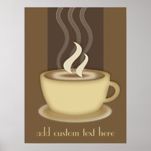 Poster Les amants de café ont personnalisé l'affiche