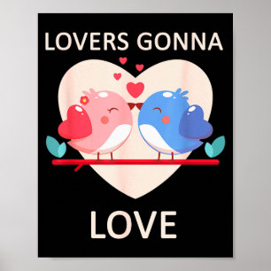 Poster Les amants vont aimer la Saint-Valentin