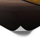 Poster Les Amateurs Abstraits Art Contemporain En Ocre Et (Coin)