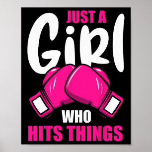 Poster Les Amateurs De Boxe Fille De Boxe Juste Une Fille