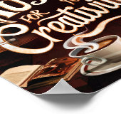 Poster Les amateurs de café Citations de créativité (Coin)