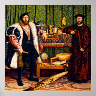 Poster Les Ambassadeurs de Hans Holbein le Jeune