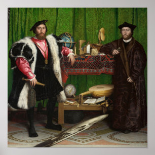 Poster Les Ambassadeurs, Holbein the Younger