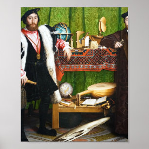 Poster Les Ambassadeurs Peint Hans Holbein