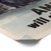 Poster Les Américains 2ème guerre mondiale lutteront touj (Coin)