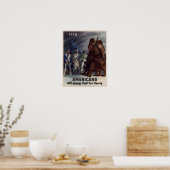 Poster Les Américains 2ème guerre mondiale lutteront touj (Cuisine)