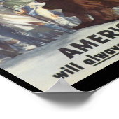 Poster Les Américains combattent la Seconde Guerre mondia (Coin)