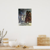 Poster Les Américains lutteront toujours pour la liberté (Cuisine)