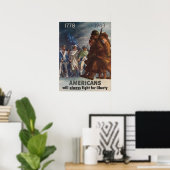 Poster Les Américains se battront toujours pour la libert (Bureau à domicile)