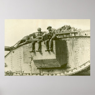 Poster Les Américains sur un Mark I