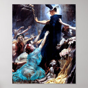 Poster Les Âmes D'Acheron Par Adolf Hiremy Hirschl 1898