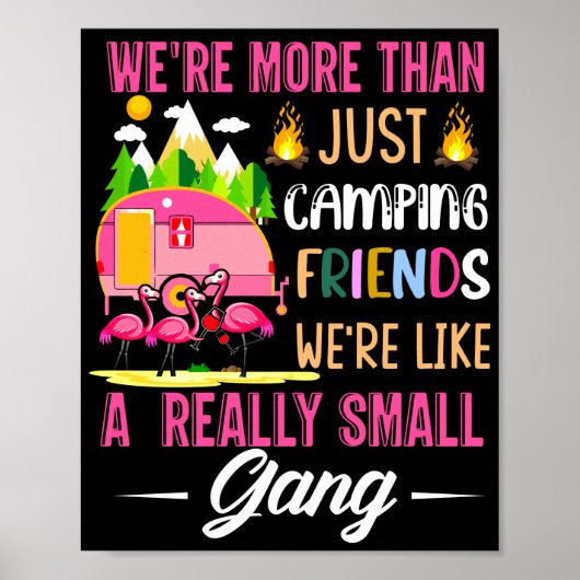 Poster Les amis de camping sont comme un petit gang (Devant)