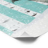 Poster Les amis des animaux des forêts d'hiver - Racoon (Coin)