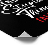 Poster Les amis ne laissent pas les amis faire des choses (Coin)