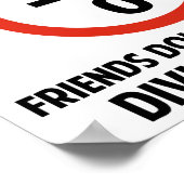 Poster Les amis ne se divisent pas par zéro (Coin)