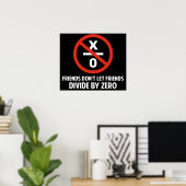Poster Les amis ne se divisent pas par zéro (Bureau à domicile)