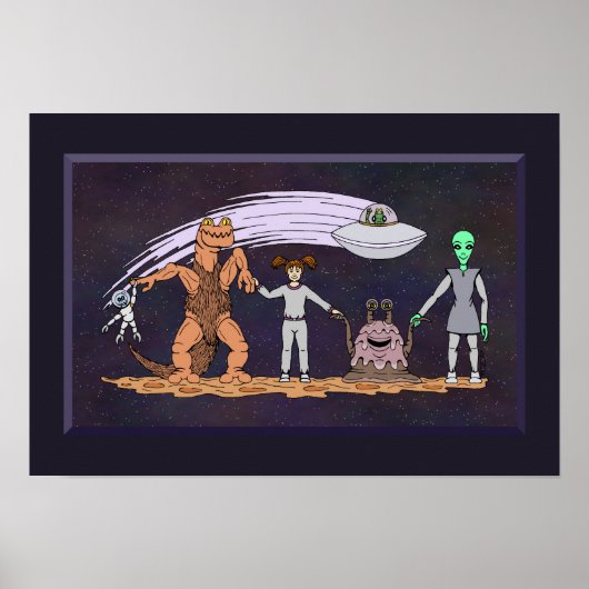 Poster Les Amis Peu Importe Les Différences (Devant)