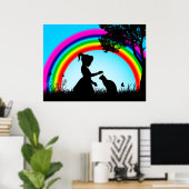Poster Les amis sous l'arc-en-ciel (Bureau à domicile)