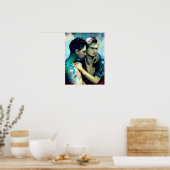 Poster Les amoureux (Cuisine)