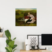 Poster Les Amoureux, 1870 (Bureau à domicile)