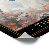 Poster Les amoureux Carte Tarot Vintage Astrologie Ghost (Coin)