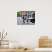 Poster Les amoureux de Copenhague sur les vélos (Cuisine)