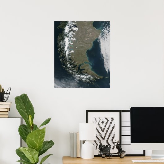 Poster Les Andes rugueuses et enneigées (Bureau à domicile)