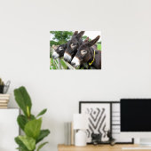 Poster Les ânes ! (Bureau à domicile)