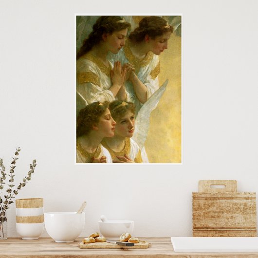 Poster Les anges de Bouguereau - Imprimer (Cuisine)