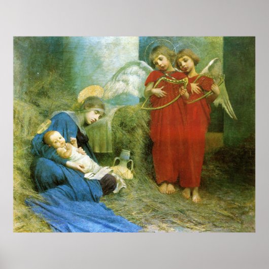 Poster Les anges divertissant le Saint-Enfant (Devant)