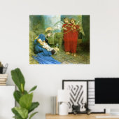 Poster Les anges divertissant le Saint-Enfant (Bureau à domicile)