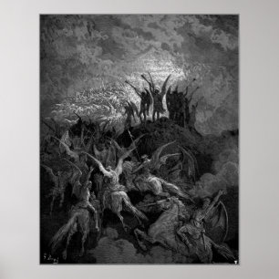 Poster Les anges du ciel brandissent leurs trompettes Gus