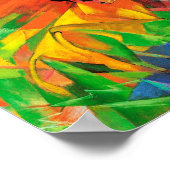 Poster Les animaux dans un paysage par Franz Marc (Coin)