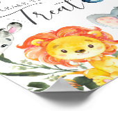 Poster Les animaux de la jungle Les bébés Baby showers so (Coin)