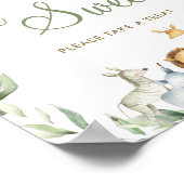 Poster Les animaux de la jungle Les bébés sont doux Trait (Coin)