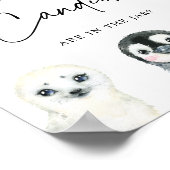 Poster Les animaux de l'Arctique devinent combien de bonb (Coin)