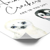 Poster Les animaux de l'Arctique devinent combien de crac (Coin)