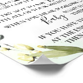 Poster Les animaux des bois ne disent pas Baby shower Jeu (Coin)